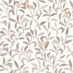 Greenlife behang met vlindertje/blaadjes