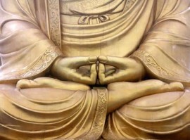 AsCr Fotowand XXL Buddha beeld beige creme