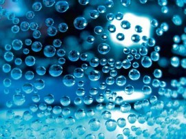 AsCr Fotowand XXL Drew Drop druppels blauw
