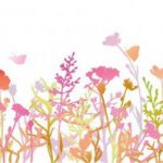 ascr-fotowand-xxl-flowering-bloemetjes-geel-roze-1