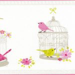 caselio-girls-only-behangrand-birdy-vogels-roze-1