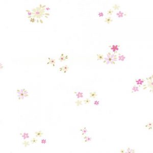 Caselio Girls Only Birdy bloemetje roze beige