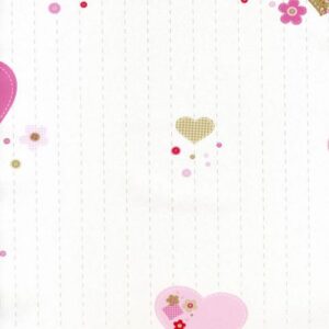 Caselio Girls Only Coeurs hartjes beige roze
