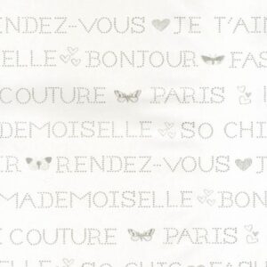 Caselio Girls Only Paris teksten beige zilver