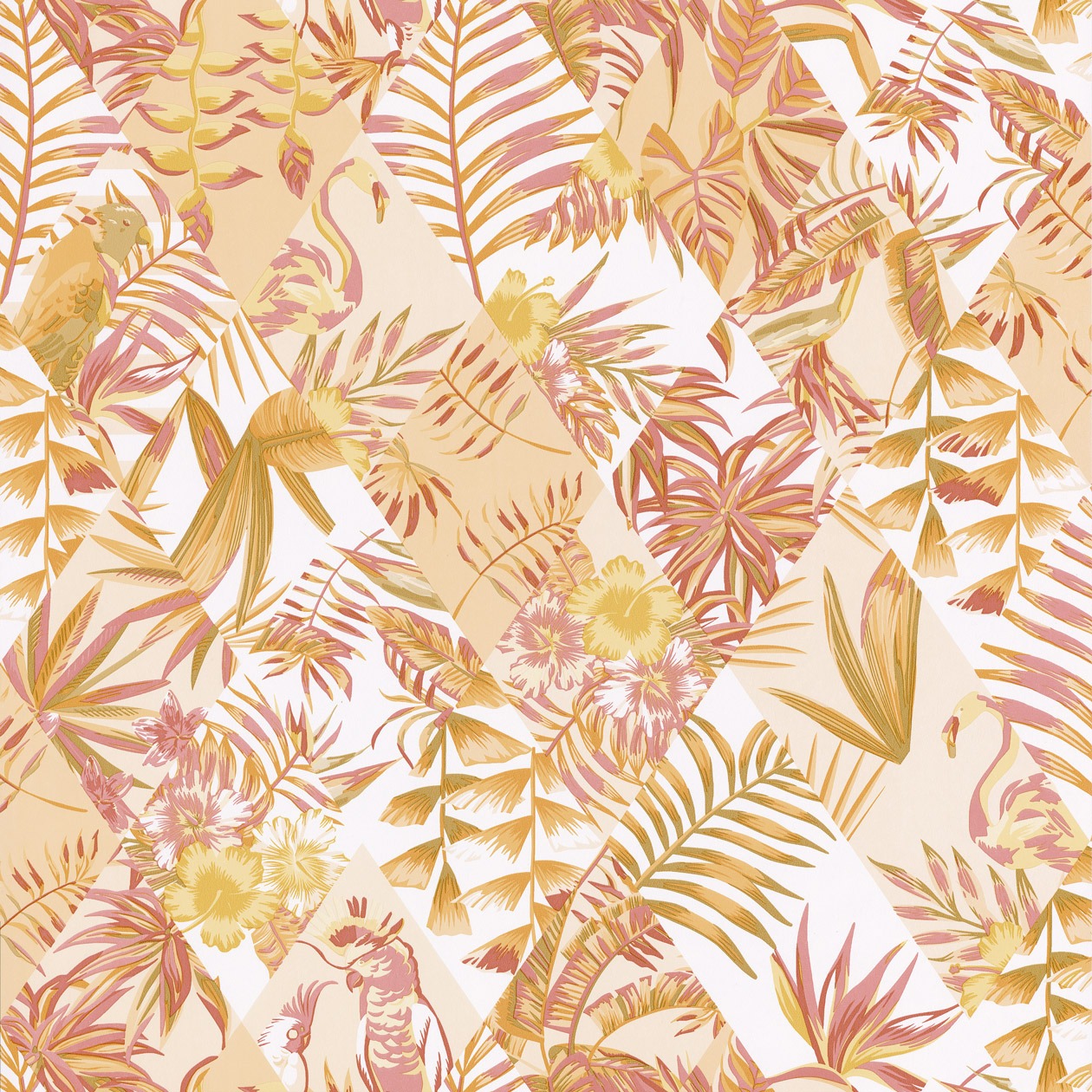 Caselio Jungle behang bloem/tak 100063506