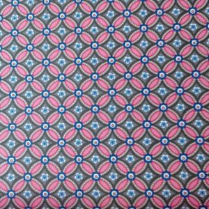 Eijf PIP 3 Geometrie Grey bloemetjes grijs roze