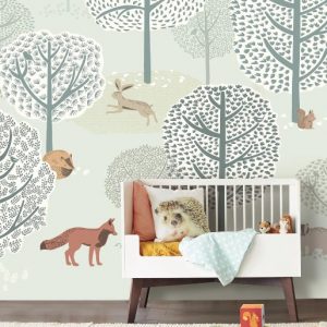 Eijffinger Mini Me Wallpower Forest Animals 399116