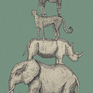 Eijffinger Mini Me Wallpower Safari Stack Green