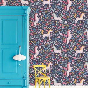 Eijffinger Mini Me Wallpower Unicornc Bright