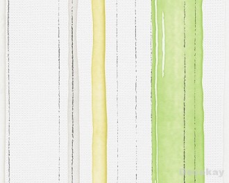 Beste Esprit 10 behang met geel/groene verticale strepen - AS Creation YL-83