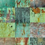 esta-vintage-rules-fotowand-wallpaperxxl-metalen-platen-groen-1