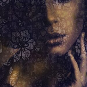 Flowers en Textures fotobehang Lace