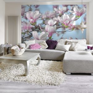 Flowers en Textures fotobehang Magnolia
