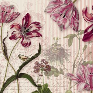 Flowers en Textures fotobehang Merian