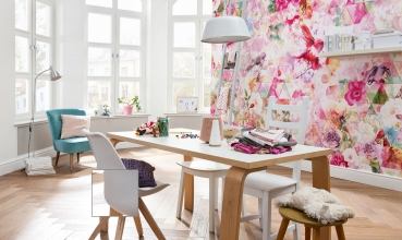 Flowers en Textures fotobehang Prisma