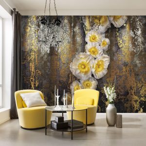 Flowers en Textures fotobehang Serafina