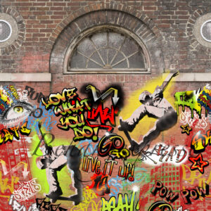 Fotobehang Color Choc Graffity INK6087