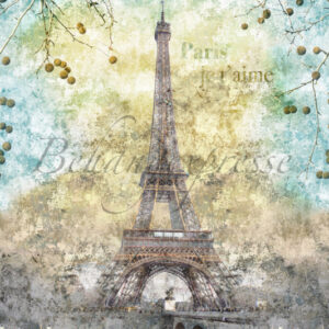 Fotobehang Color Choc met Eijffeltoren INK6079