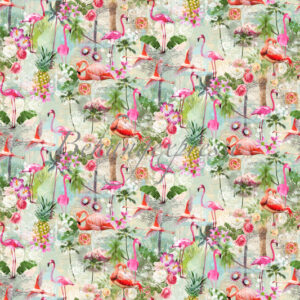 Fotobehang Color Choc met Flamingo s INK6053