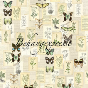 Fotobehang Color Choc met kruiden en vlinders INK6076