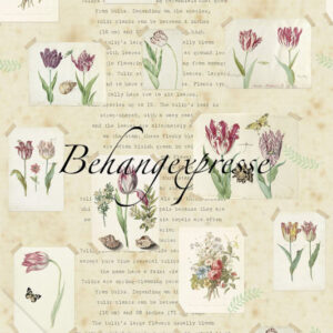 Fotobehang Color Choc met tulpjes INK6075