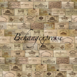 Fotobehang Color Choc met wijnkisten INK6081