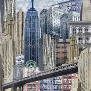 Fotobehang Color Choc New York INK6067