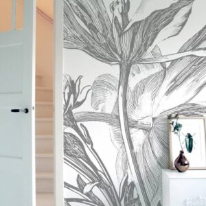 Fotobehang Engraved flowers WP 333