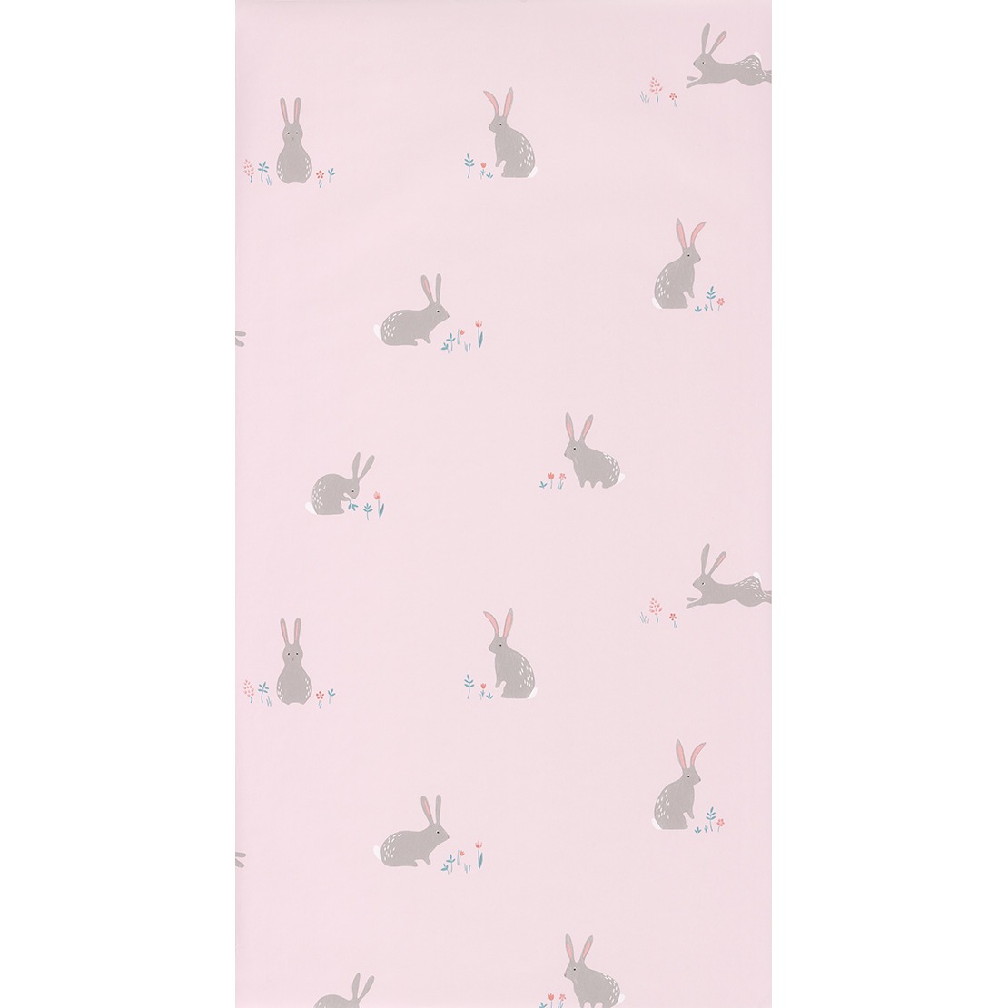 Happy dreams behang met konijntjes