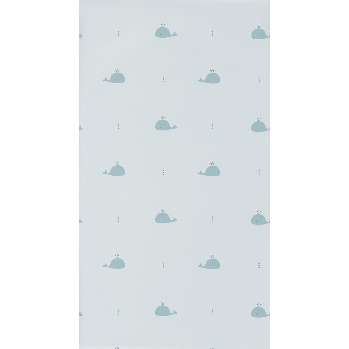 Happy dreams behang met walvisjes blauw