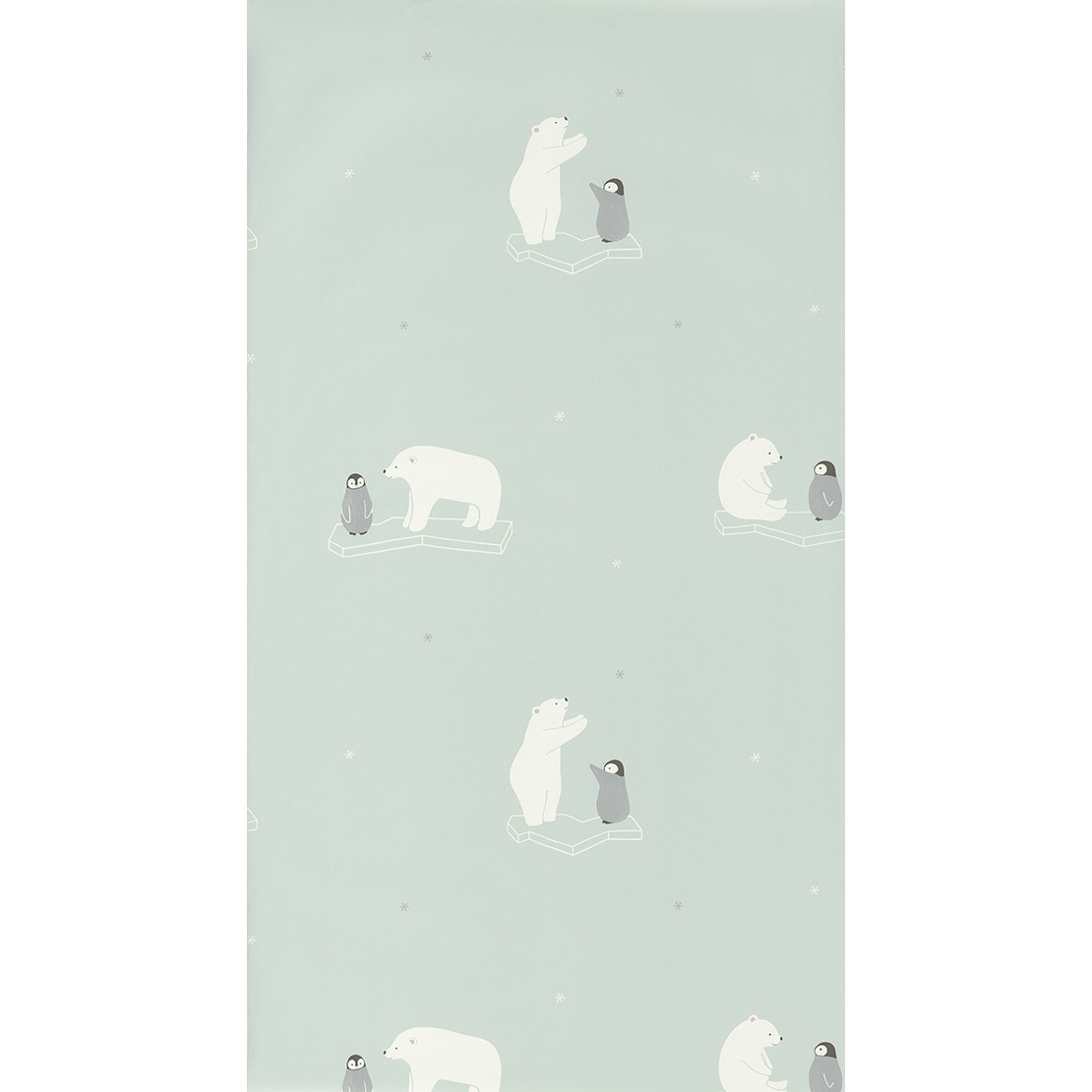 Happy Dreams behang Polar bear bleu