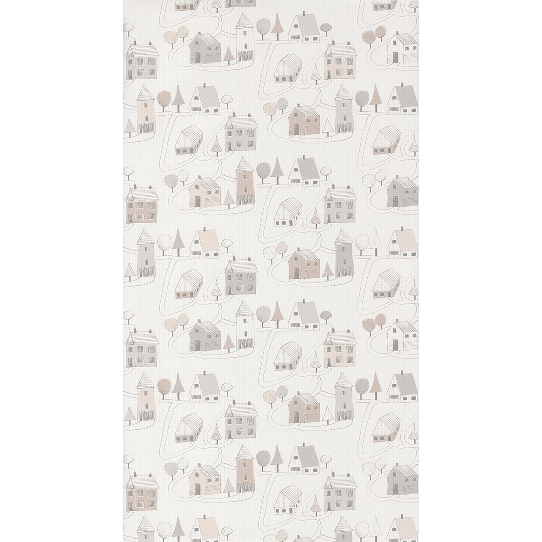 Happy Dreams behang small village (huisjes)