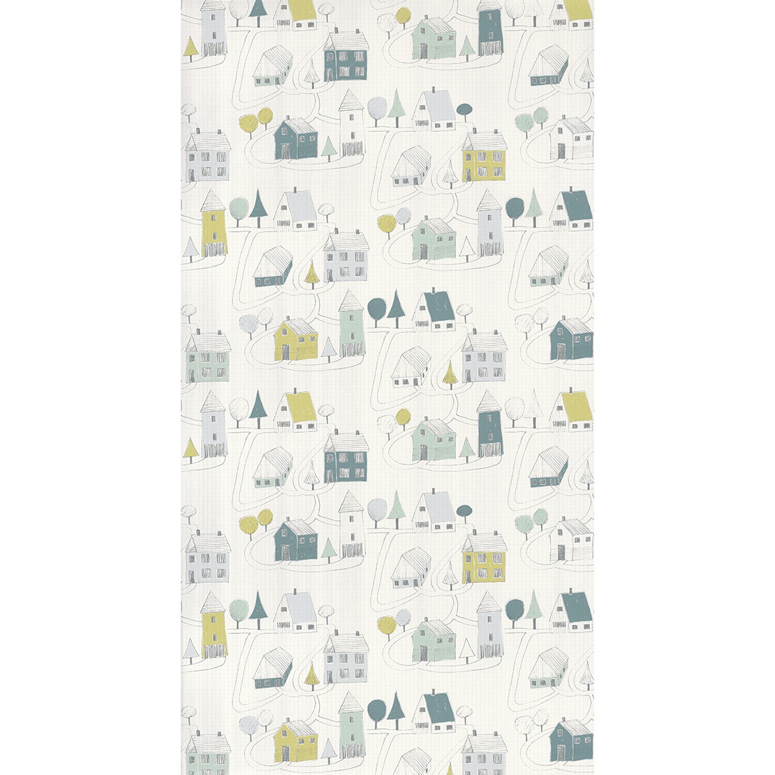 Happy dreams behang small village (huisjes)