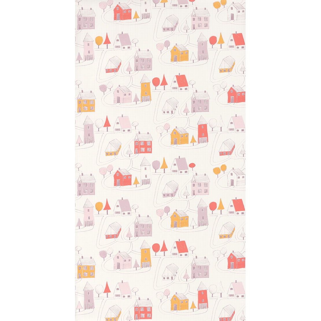 Happy Dreams behang small village (huisjes)