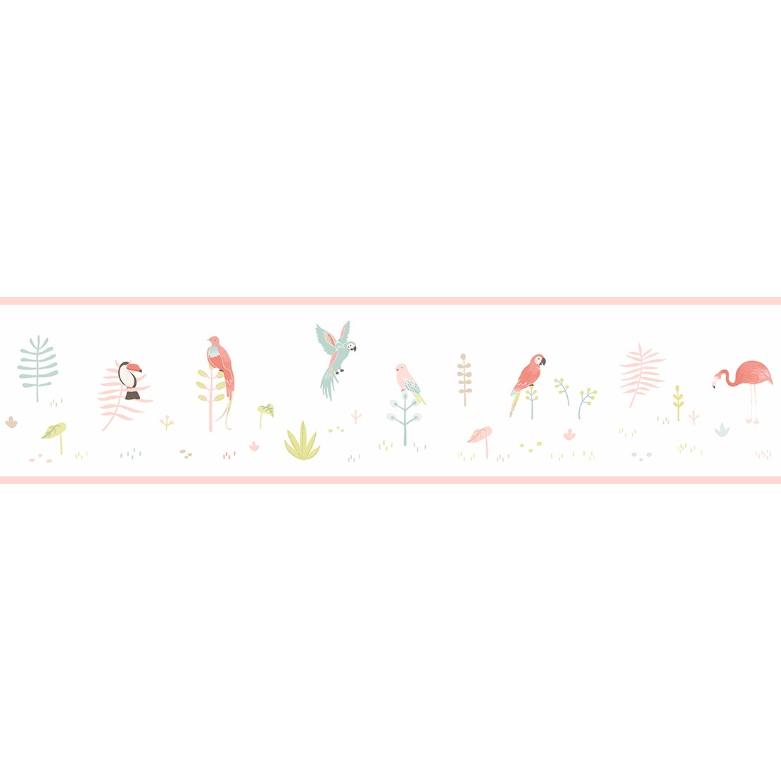 Happy Dreams behangrandje  met vogeltjes