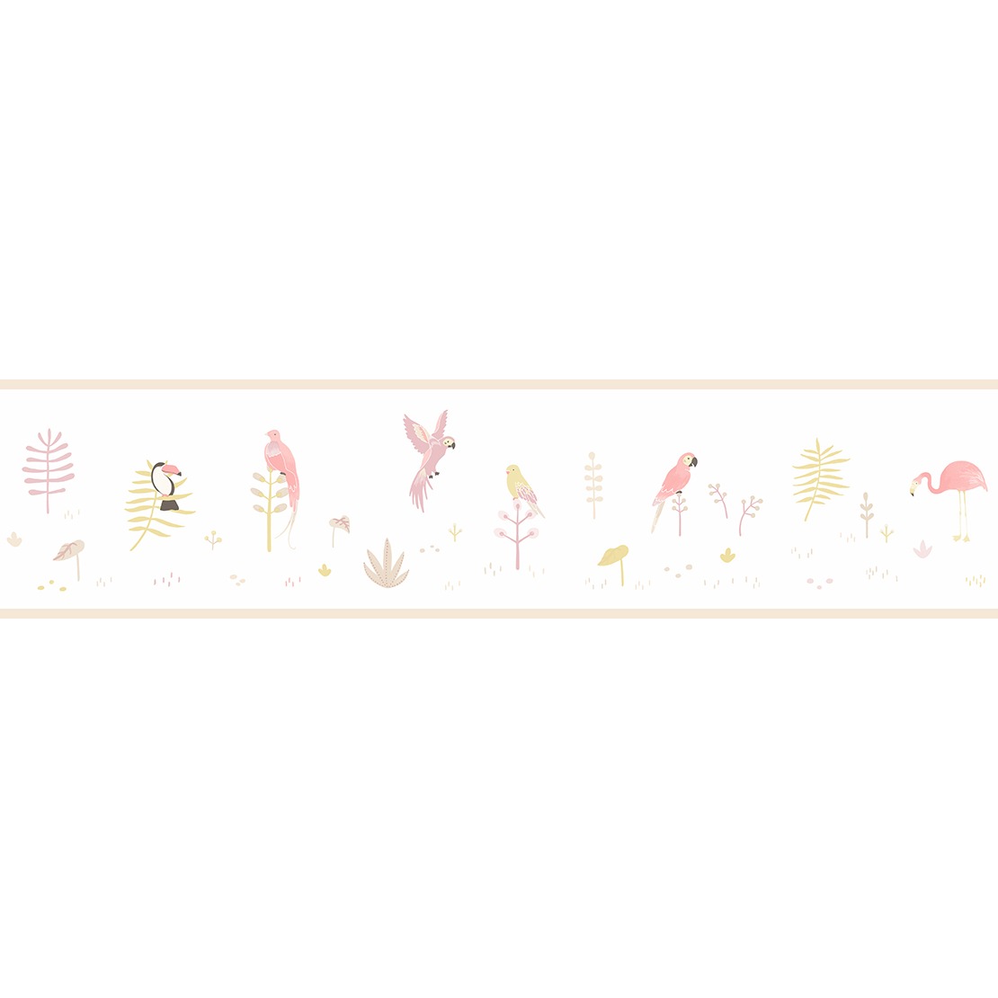 Happy dreams behangrandje met vogeltjes