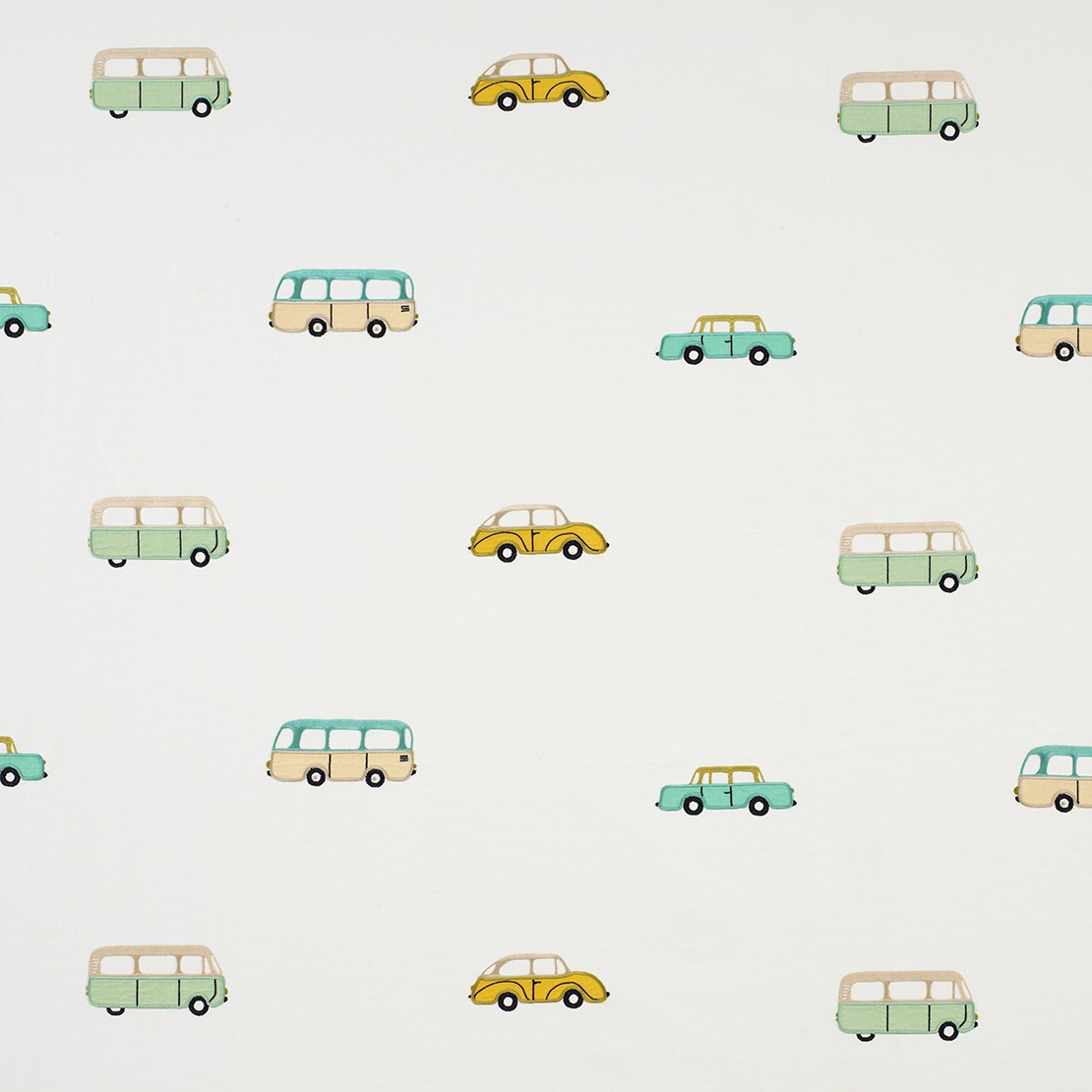 Happy Dreams stof met auto en bus