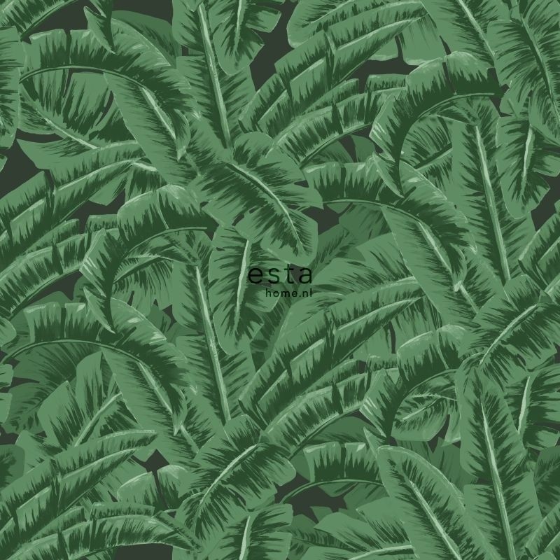 Esta Jungle Fever behang met bananenbladeren 138985