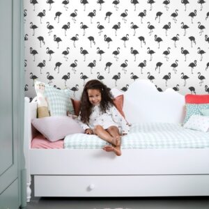 Esta Jungle Fever behang met flamingo s 138993