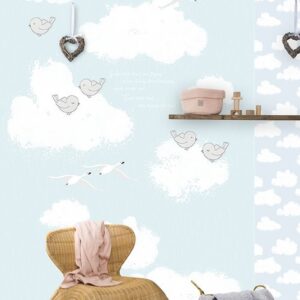 Kay&Liv Fotobehang Sweet clouds Bleu INK7005