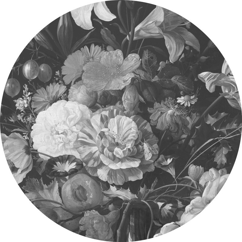 Kek   Behang Cirlce Golden Age Flowers