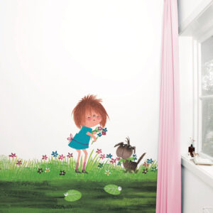 Kek fotobehang Fiep Westendorp Picking Flowers