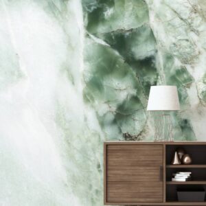 Kek fotobehang Marmer Marble groen WP 548