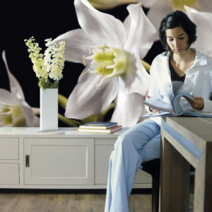 Komar fotowand Madonna orchidee wit