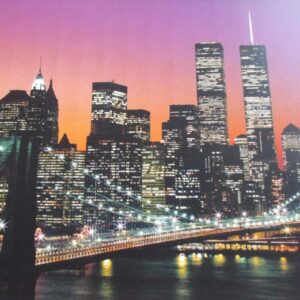 Komar fotowand Manhattan brug grijs rood