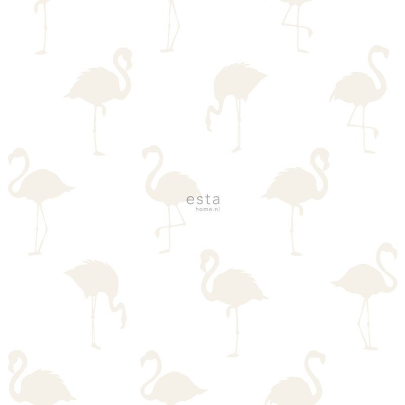Esta Little Bandits behang met Flamingo s 138917