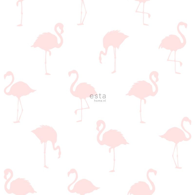 Esta Little Bandits behang met Flamingo s 138918