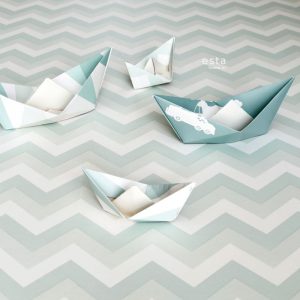 Little Bandits behang zigzag 128858