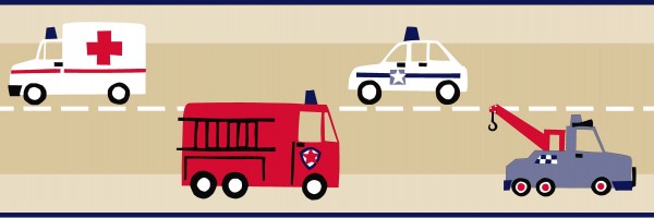 Esta Little Bandits behangrand helikopter,politie,brandweer 177305