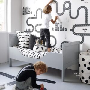 Esta Little Bandits fotobehang met straat 158836